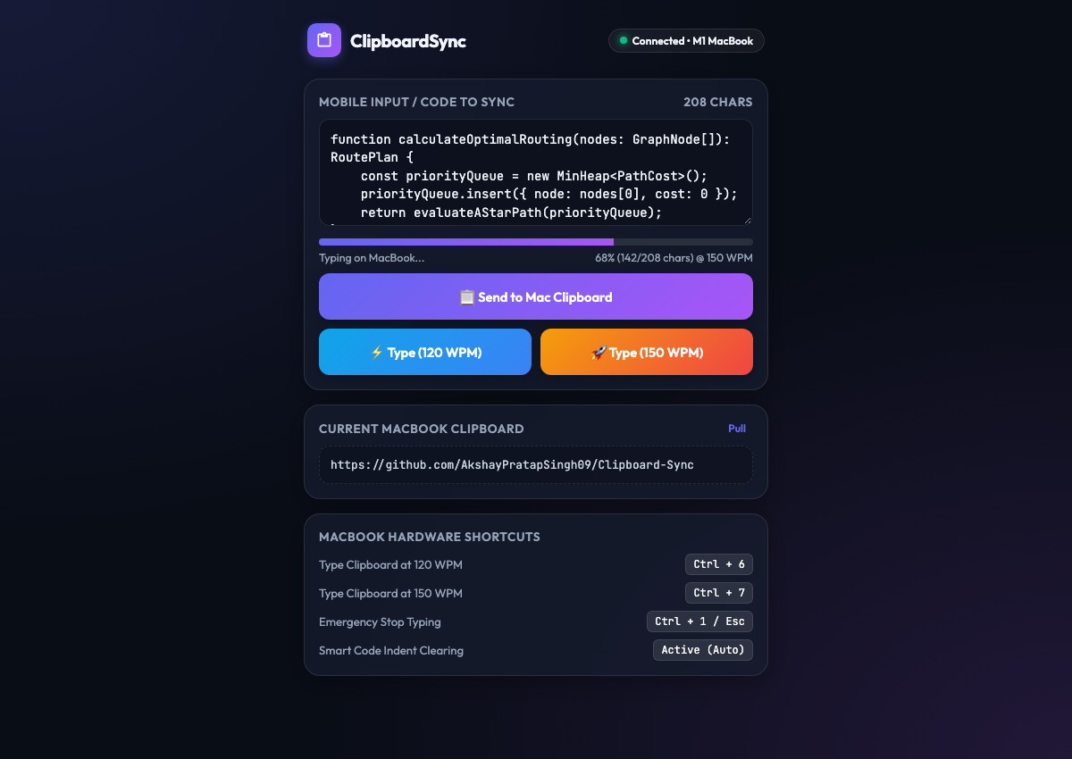 ClipboardSync & Auto-Typer